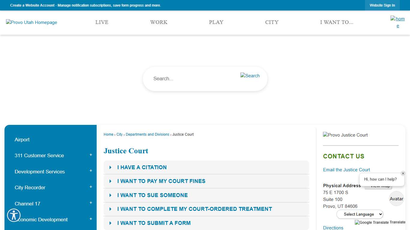 Justice Court Provo, UT